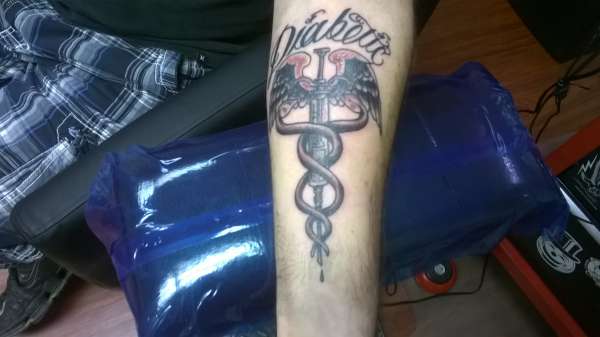 forearm diabetic tattoo tattoo