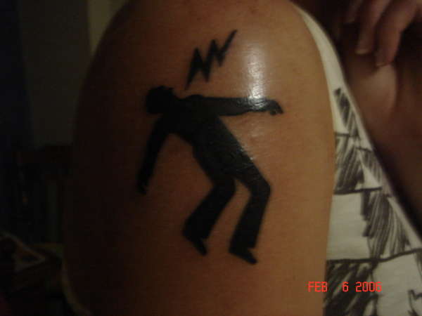 the greenday warning man tattoo