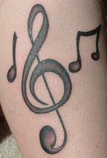 Love of music tattoo