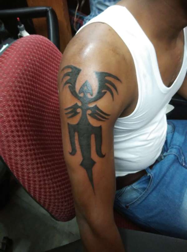 tribal dagger tattoo