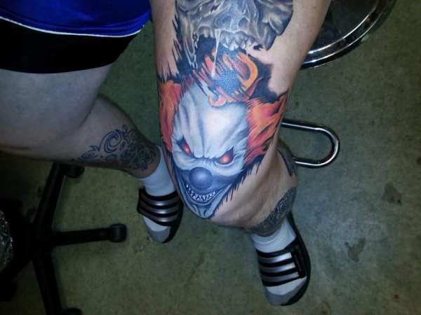 Cool clown tattoo