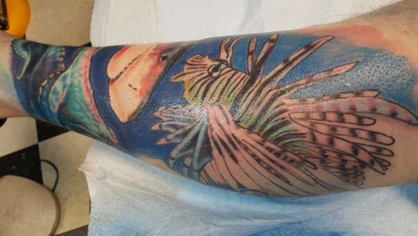 Incomplete Lionfish tattoo