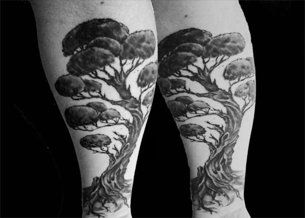 Japanese tree of life sleeve tattoo