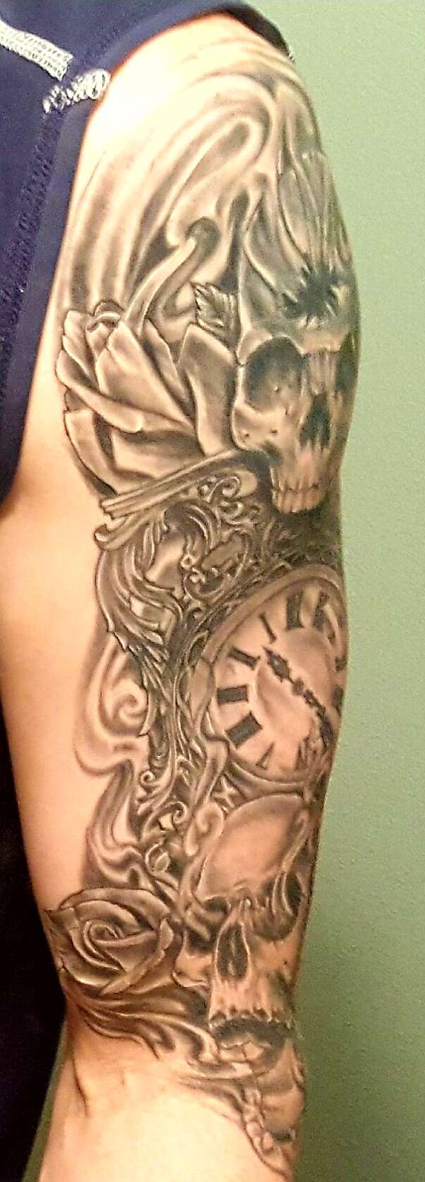 Last session on outside of arm tattoo