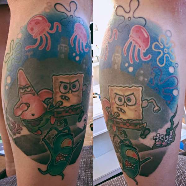 SpongeBob tattoo