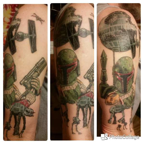 Star wars half sleeve tattoo