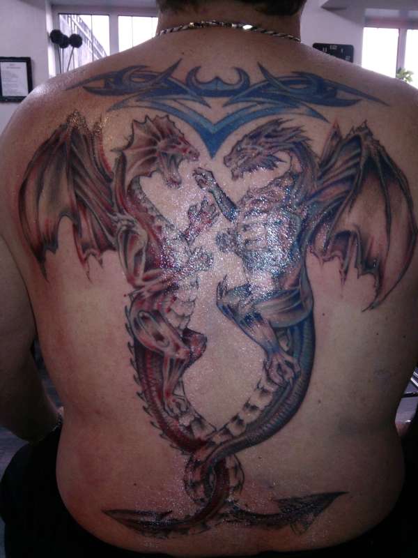 Twin Dragons tattoo