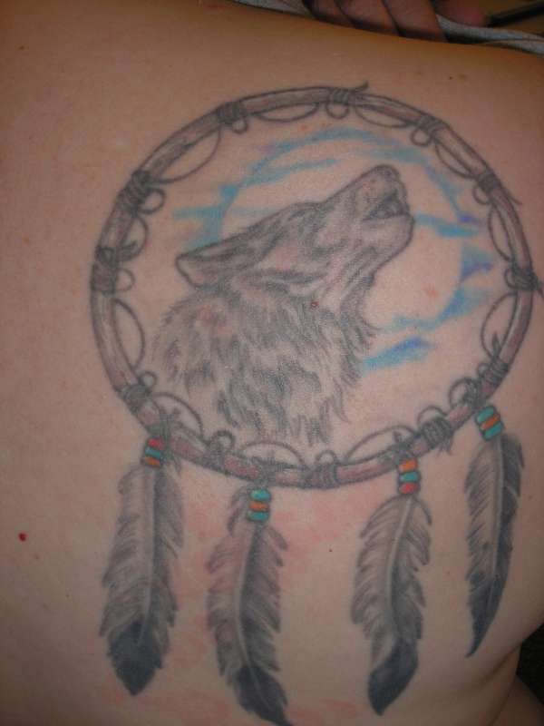 WOLF DREAM CATCHER tattoo