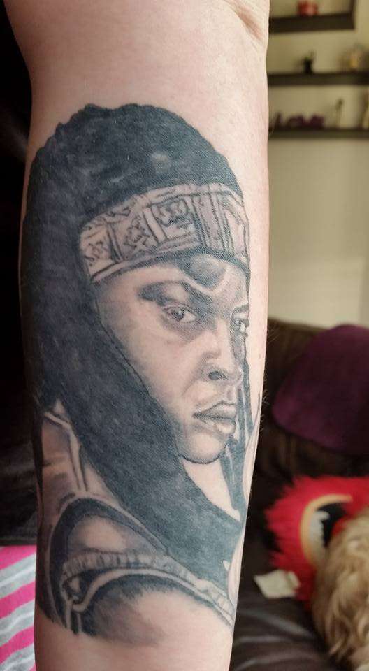 michonne the walking dead tattoo