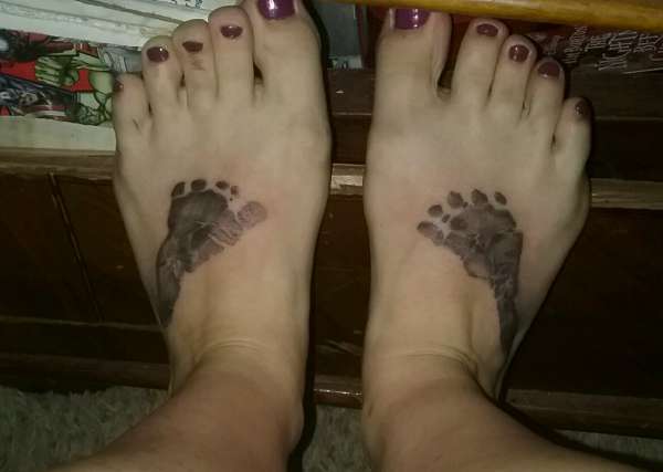 Bubba'so baby feet tattoo