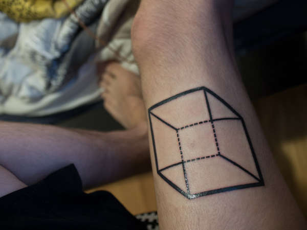 Cube Illusion tattoo