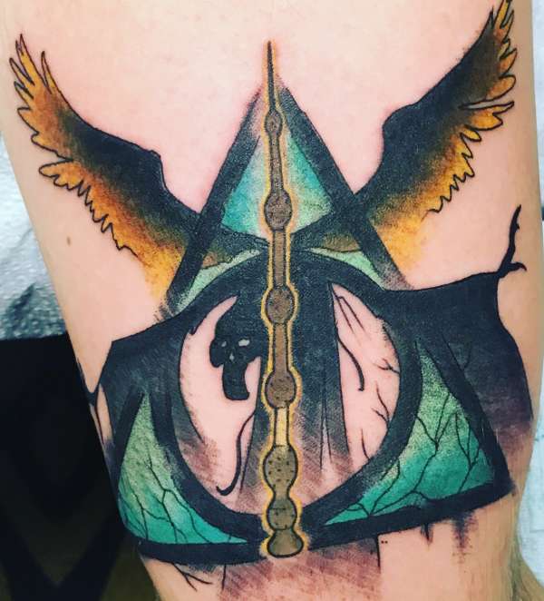 deathly hallows cover up tattoo