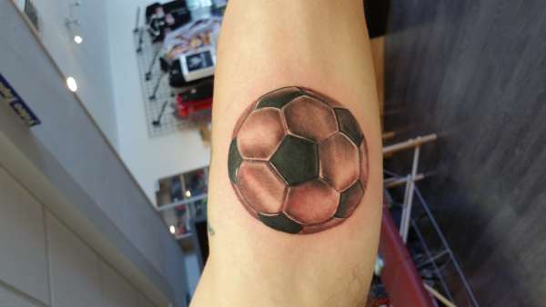 Soccer ball tattoo
