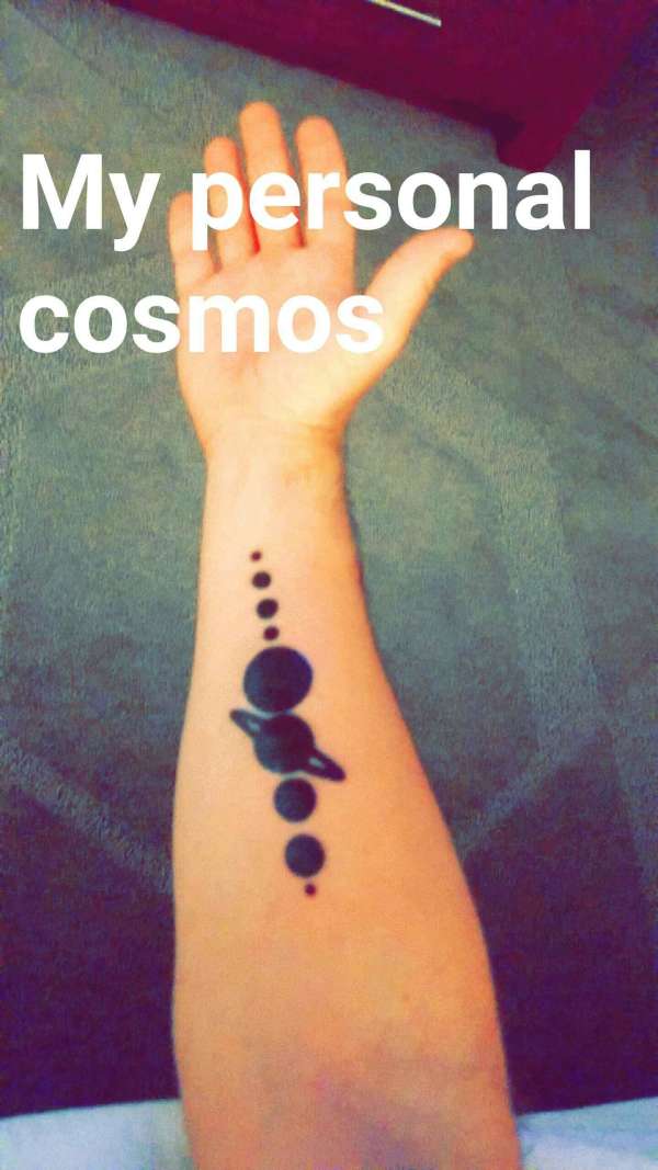 Solar System tattoo