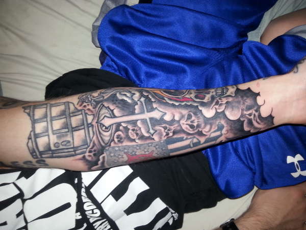 Somewhat sleeve tattoo