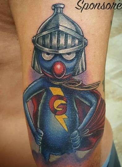 Super Grover tattoo