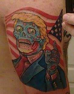 Trump Tattoo  #theylive #maga tattoo