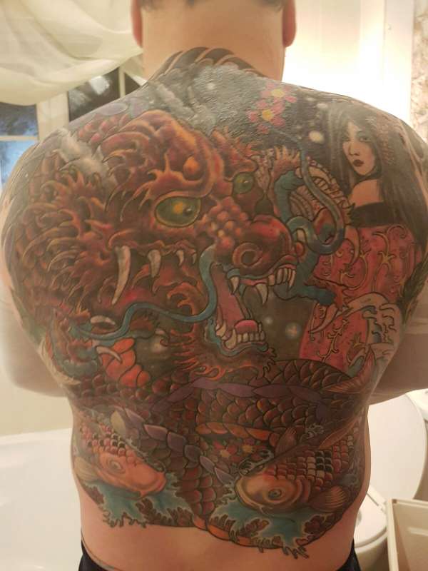full back piece coverup tattoo
