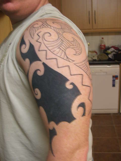 Maori cover up tattoo