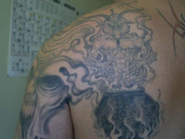 left back tattoo