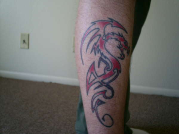 right leg tattoo