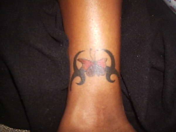 butterfly tribal tattoo