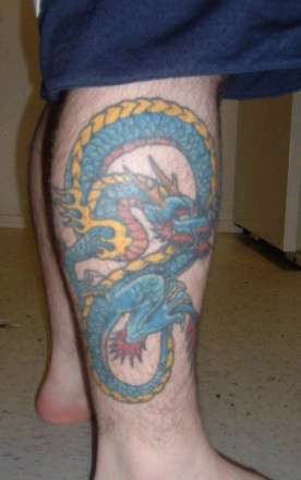 1st section of my right lower leg tattoo