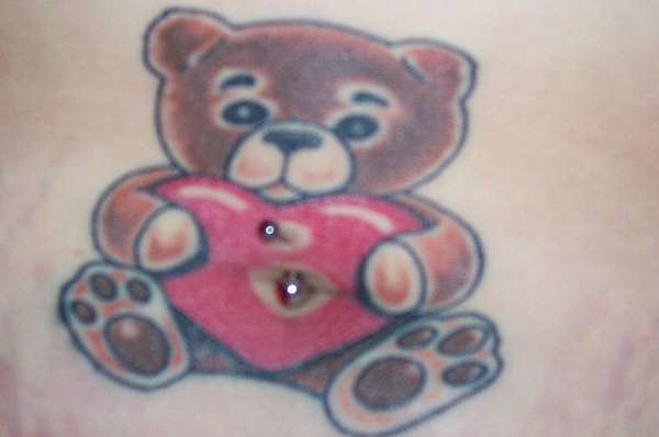 belly bear tattoo
