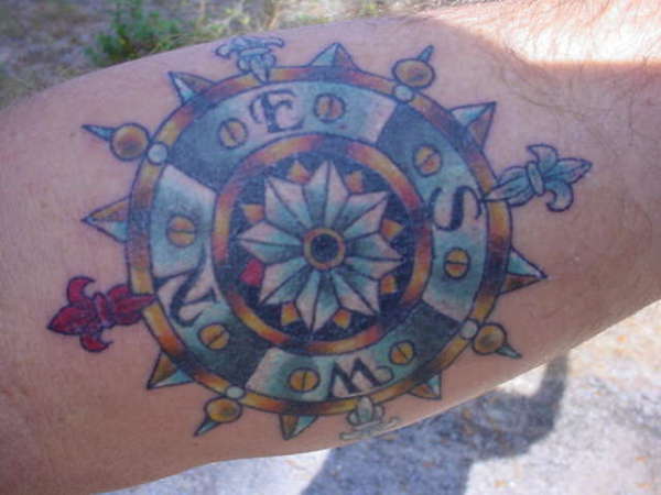 compass rose tattoo