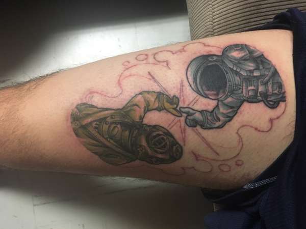 Astronaut and diver Tattoo tattoo