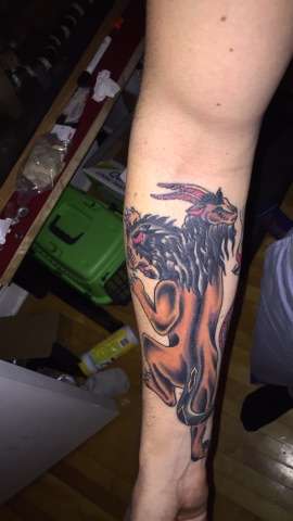 bw chimera arm sleeve tattoo
