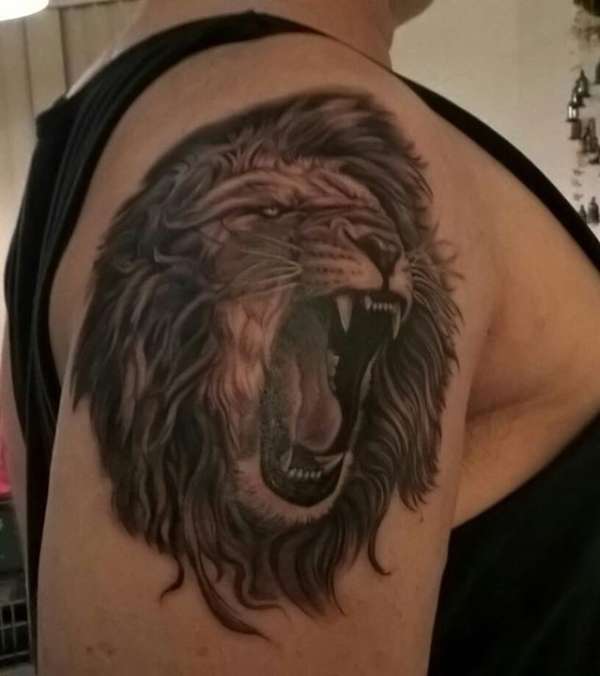 Evil/Angry Lion tattoo