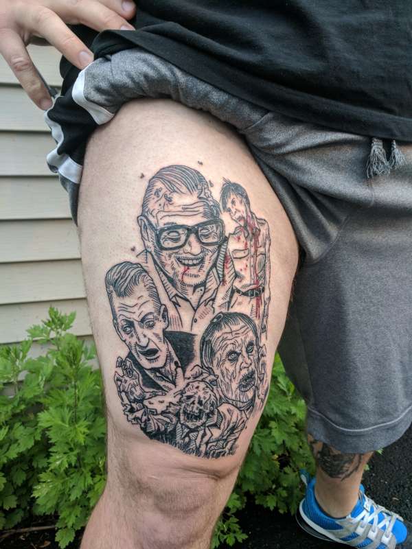 George Romero tribute tattoo