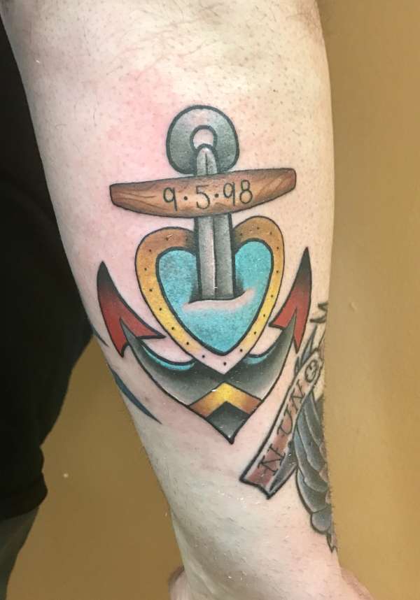 Heart and Anchor tattoo