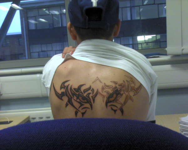tribal back 1 tattoo