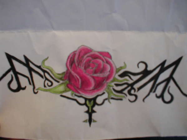 rose for back tattoo