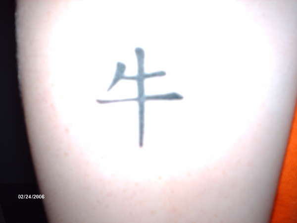 The year of the ox Tattoo tattoo