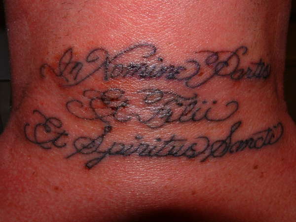 new on neck tattoo