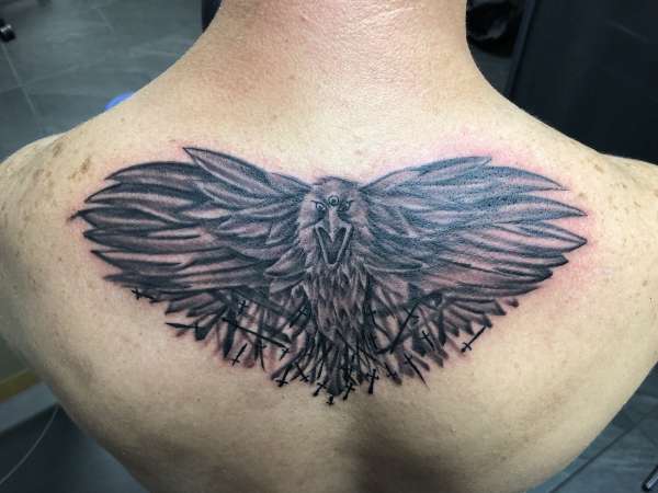 3 Eye Raven tattoo