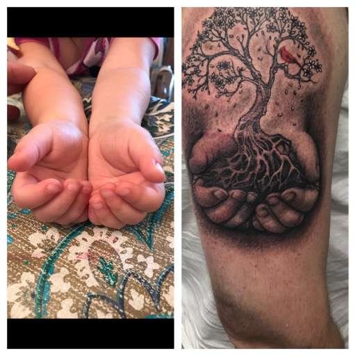 Daughter gives me life tattoo