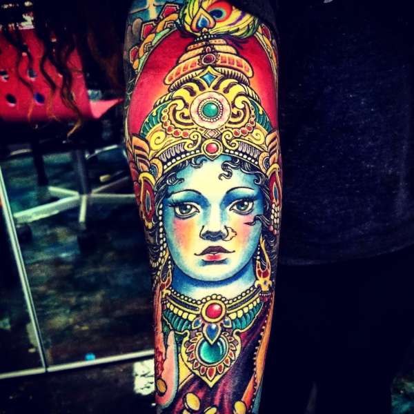 Lakshmi Tattoo sleeve tattoo