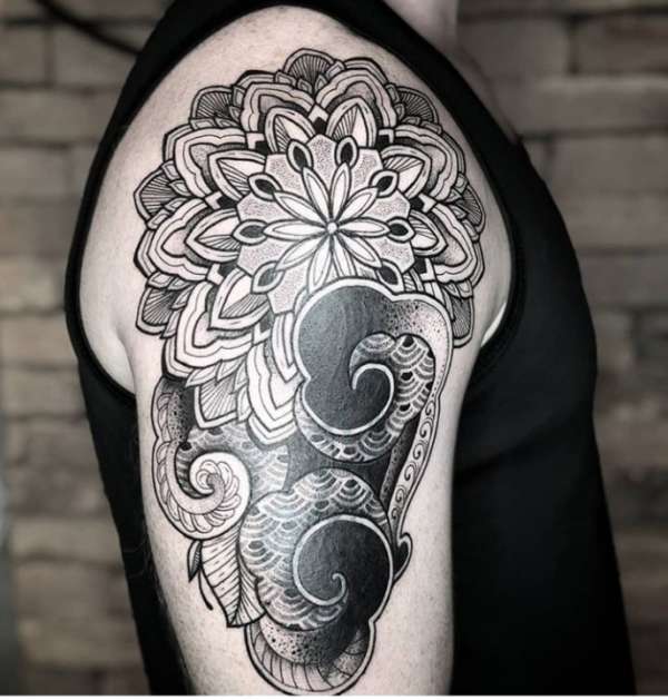Mandala. The start of a sleeve. I cant stop! What do you think? tattoo