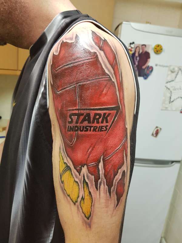 Marvel Iron Man Skin Rio tattoo