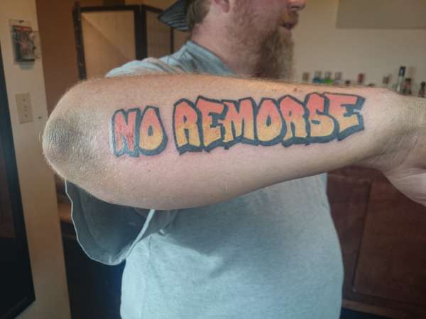 No remorse tattoo