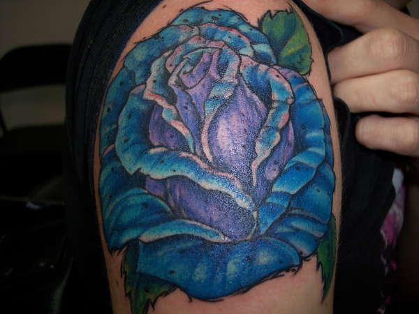 freehand flower tattoo