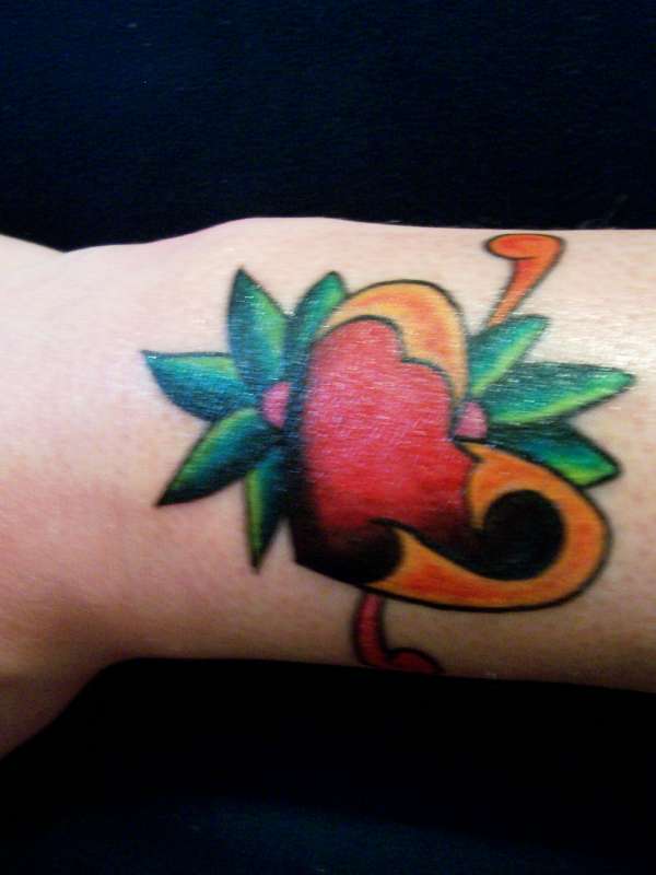 Old School Heart tattoo