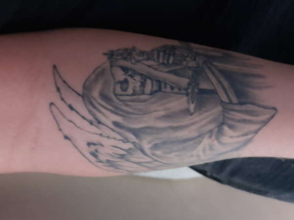 Angel of death tattoo