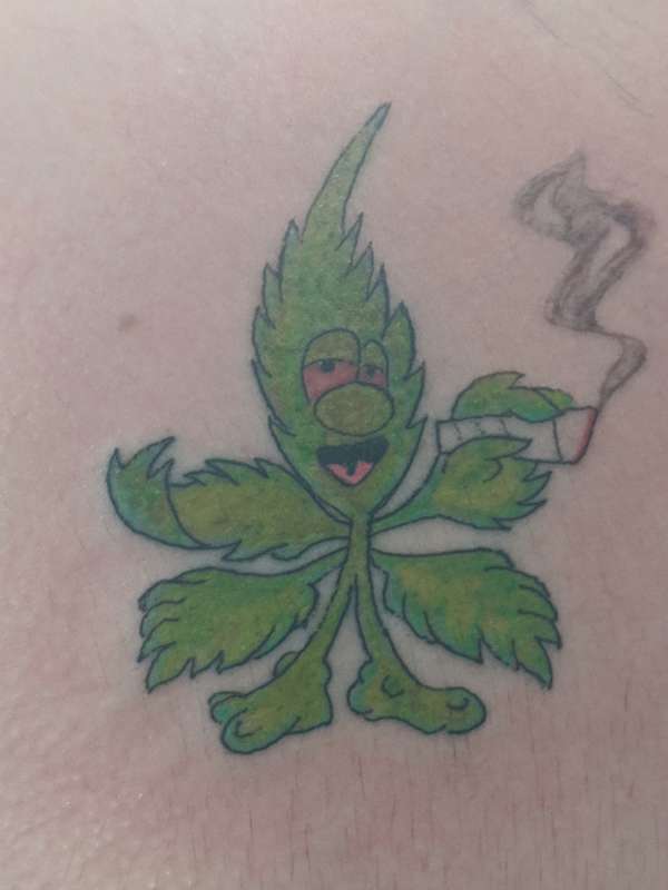 Herb smoking herb tattoo