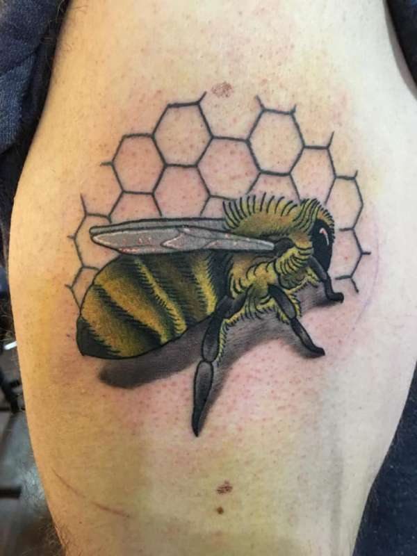 Honey Bee tattoo