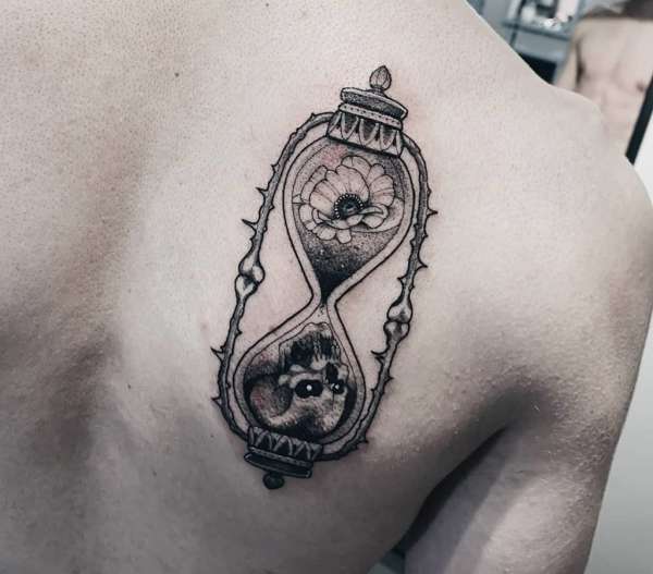 Hourglass tattoo tattoo